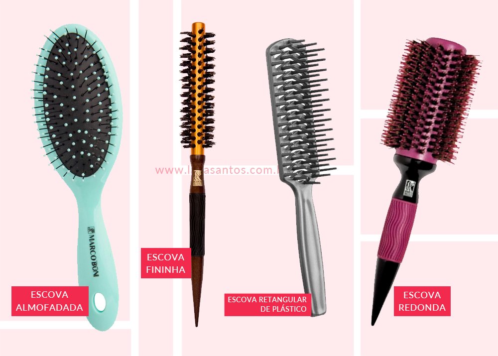 Tipos de escova de cabelo